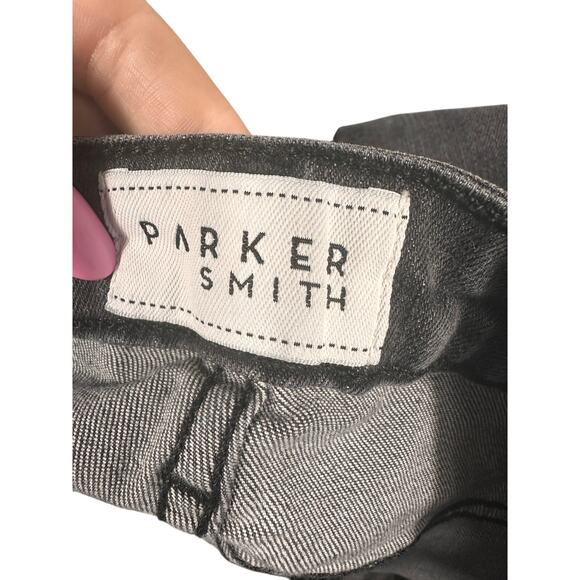 Parker Smith Grey Skinny Jeans Size 2 / 26 Raw Hem Ankle - Picture 5 of 7